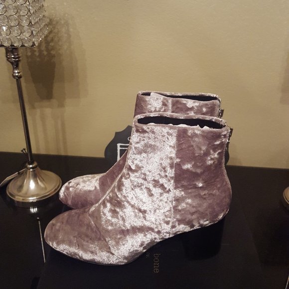 Rag & Bone Dove Velvet  Boots NIB size 7.5 - Picture 6 of 14